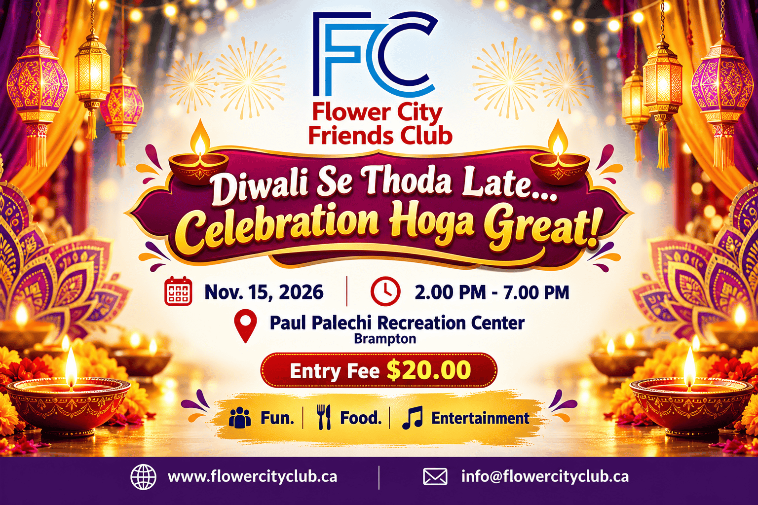 Flower City Diwali Celebration Poster(1) (1)
